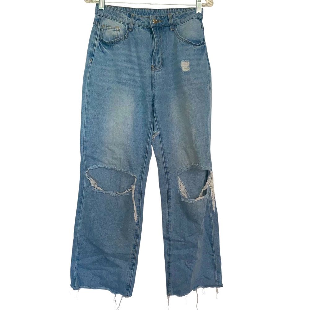 SHEIN light blue jeans size S measurements in description